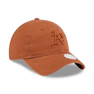 Women's New Era Oakland Athletics Earthy Brown 9TWENTY Adjustable Hat