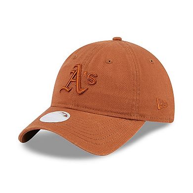 Women's New Era Oakland Athletics Earthy Brown 9TWENTY Adjustable Hat