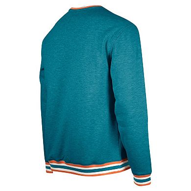 Men's New Era Aqua Miami Dolphins Pullover Sweatshirt