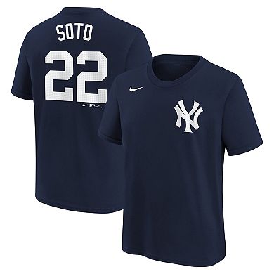 Youth Nike Gerrit Cole Navy New York Yankees Home Player Name & Number T-Shirt