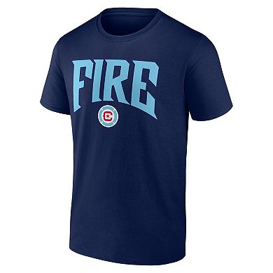 Men's Fanatics Branded Navy Chicago Fire Iconic Team Chant T-Shirt