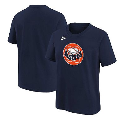 Youth Nike Navy Houston Astros Cooperstown Collection Team Logo T-Shirt