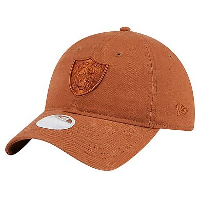 Women's New Era Bronze Las Vegas Raiders Color Pack 9TWENTY Adjustable Hat