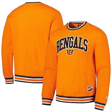 Men's New Era Orange Cincinnati Bengals Pullover Sweatshirt