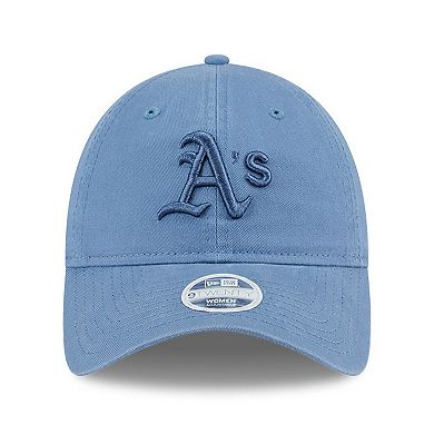 Women's New Era Oakland Athletics Faded Blue 9TWENTY Adjustable Hat