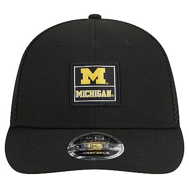 Men's New Era Black Michigan Wolverines Labeled 9FIFTY Snapback Hat