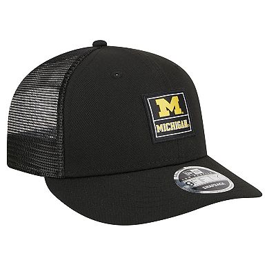 Men's New Era Black Michigan Wolverines Labeled 9FIFTY Snapback Hat