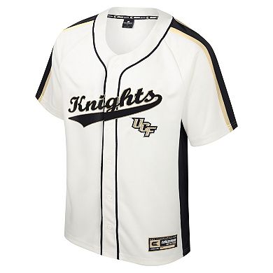 Men's Colosseum Cream UCF Knights Ruth Button-Up Baseball Jersey