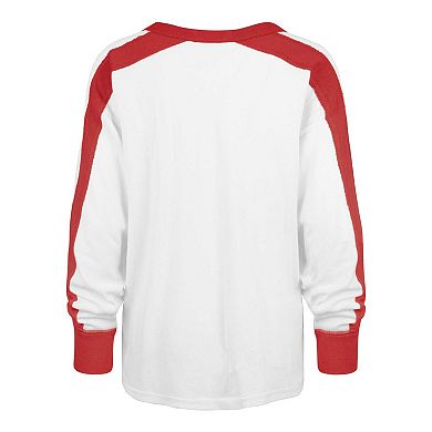 Women's '47 White Kansas City Chiefs Premier Caribou Long Sleeve T-Shirt