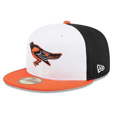 Men's New Era  White Baltimore Orioles 2024 Batting Practice 59FIFTY Fitted Hat