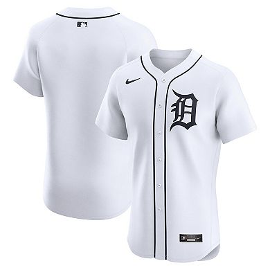Men's Nike White Detroit Tigers Home Elite Jersey