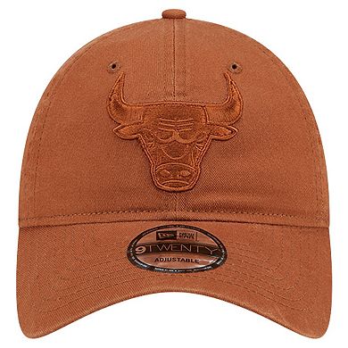 Men's New Era Brown Chicago Bulls Colorpack Tonal 9TWENTY Adjustable Hat