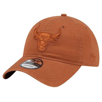 Men's New Era Brown Chicago Bulls Colorpack Tonal 9TWENTY Adjustable Hat