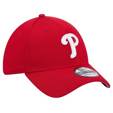 Men's New Era Red Philadelphia Phillies Active Pivot 39THIRTY Flex Hat