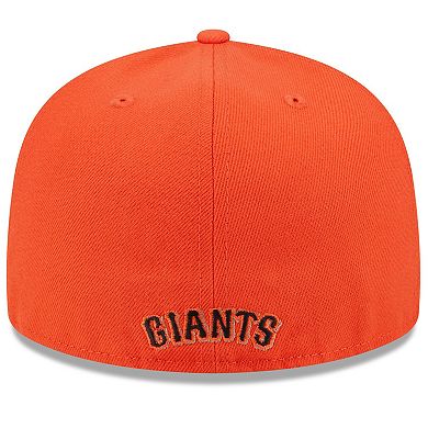 Men's New Era Black/Orange San Francisco Giants Gameday Sideswipe 59FIFTY Fitted Hat