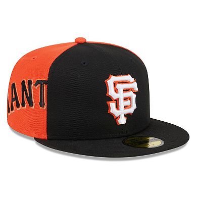 Men's New Era Black/Orange San Francisco Giants Gameday Sideswipe 59FIFTY Fitted Hat