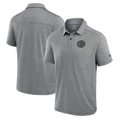 Men's Fanatics Signature Black Pittsburgh Steelers Front Office Tech Polo Shirt