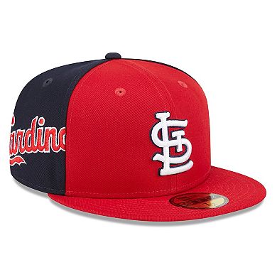Men's New Era Red/Navy St. Louis Cardinals Gameday Sideswipe 59FIFTY Fitted Hat