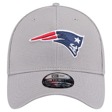 Men's New Era Gray New England Patriots Active 39THIRTY Flex Hat