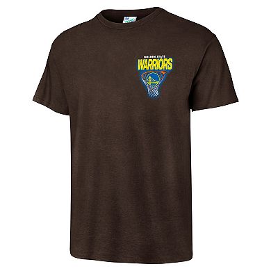Men's '47 Brown Golden State Warriors Vintage Tubular Dagger Tradition Premium T-Shirt