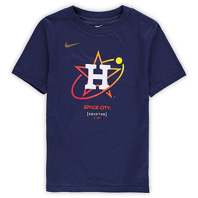 Preschool Nike Navy Houston Astros City Connect Large Logo T-Shirt