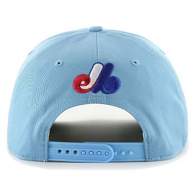Men's '47 Powder Blue Montreal Expos Cooperstown Collection Wax Pack Premier Hitch Adjustable Hat