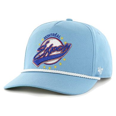 Men's '47 Powder Blue Montreal Expos Cooperstown Collection Wax Pack Premier Hitch Adjustable Hat