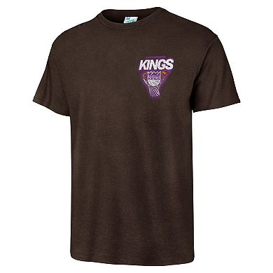Men's '47 Brown Sacramento Kings Vintage Tubular Dagger Tradition Premium T-Shirt