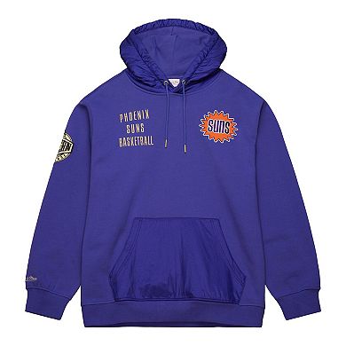 Men's Mitchell & Ness Purple Phoenix Suns  Team OG 2.0 Vintage Logo Fleece Pullover Hoodie