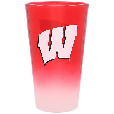 Wisconsin Badgers 16oz. Ombre Pint Glass
