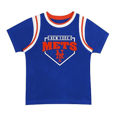 Preschool Fanatics Branded New York Mets Loaded Base T-Shirt & Shorts Set