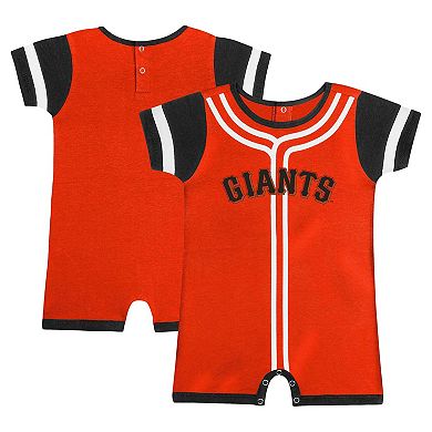 Infant Fanatics Branded Orange San Francisco Giants Fast Pitch Romper