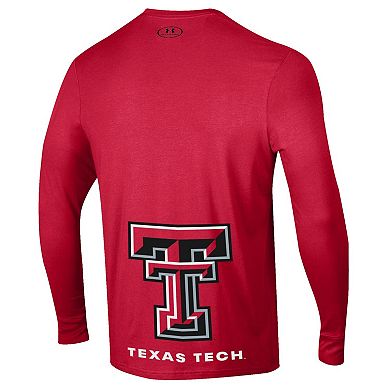 Unisex Under Armour  Red Texas Tech Red Raiders 2024 On-Court Bench Unity Performance Long Sleeve T-Shirt