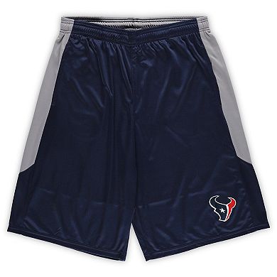 Men's Fanatics Branded Navy Houston Texans Big & Tall Team Logo Shorts