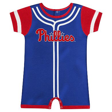 Newborn & Infant Fanatics Branded Royal Philadelphia Phillies Fast Pitch Romper