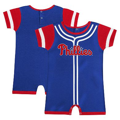 Newborn & Infant Fanatics Branded Royal Philadelphia Phillies Fast Pitch Romper