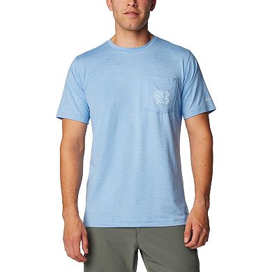 Men's Columbia Carolina Blue North Carolina Tar Heels Tech Trail Omni-Wick T-Shirt