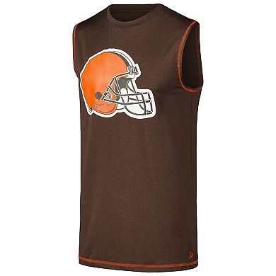 Men's New Era Brown Cleveland Browns Tank Top