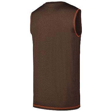 Men's New Era Brown Cleveland Browns Tank Top