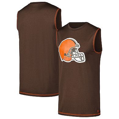 Men's New Era Brown Cleveland Browns Tank Top