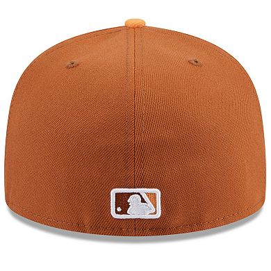 Men's New Era Brown/Orange St. Louis Cardinals Spring Color Basic Two-Tone 59FIFTY Fitted Hat