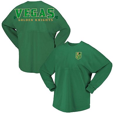 Women's Fanatics Branded Kelly Green Vegas Golden Knights St. Patrick's Day Spirit Jersey T-Shirt