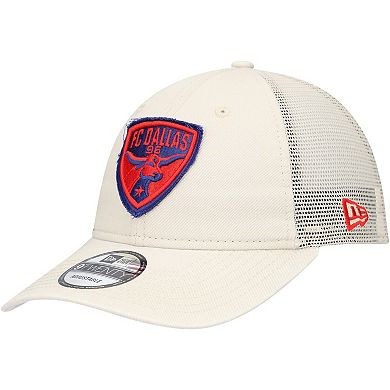 Men's New Era Tan FC Dallas Game Day 9TWENTY Adjustable Trucker Hat