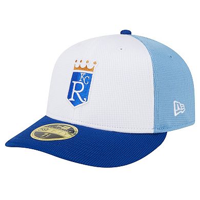 Men's New Era  White Kansas City Royals 2024 Batting Practice Low Profile 59FIFTY Fitted Hat