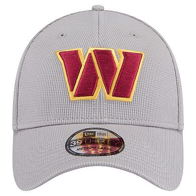 Men's New Era Gray Washington Commanders Active 39THIRTY Flex Hat