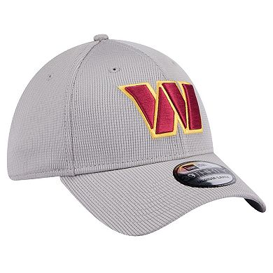 Men's New Era Gray Washington Commanders Active 39THIRTY Flex Hat