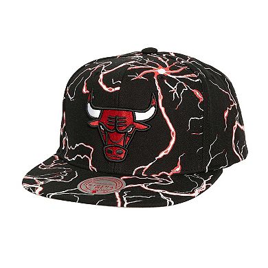 Men's Mitchell & Ness Black Chicago Bulls Storm Season Snapback Hat