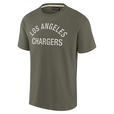 Unisex Fanatics Olive Los Angeles Chargers Elements Super Soft Short Sleeve T-Shirt