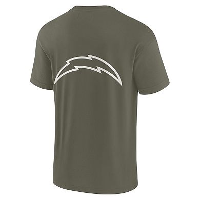 Unisex Fanatics Olive Los Angeles Chargers Elements Super Soft Short Sleeve T-Shirt