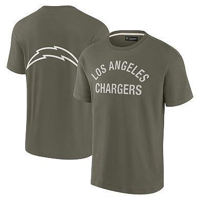 Unisex Fanatics Olive Los Angeles Chargers Elements Super Soft Short Sleeve T-Shirt